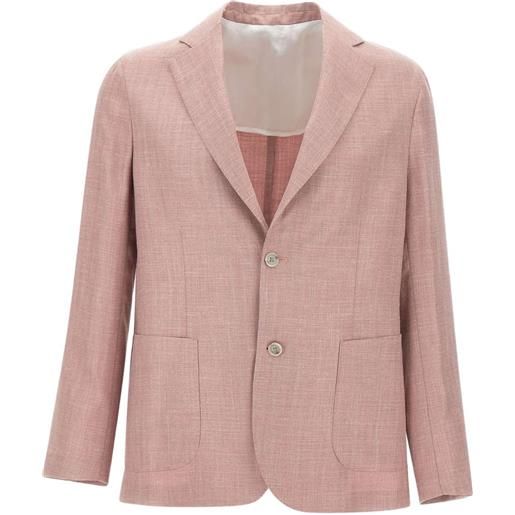 Barba blazer con revers a lancia - rosa
