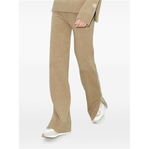 Tory Burch pantaloni sportivi in lana - toni neutri