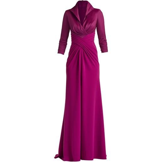 Tadashi Shoji abito da sera plissettato - viola
