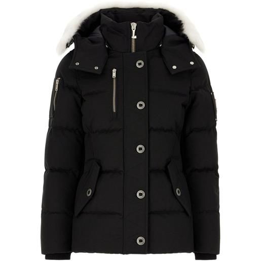 Moose Knuckles piumino con zip - nero