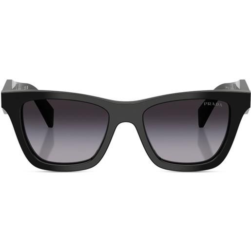Prada Eyewear occhiali da sole geometrici prc07 - nero
