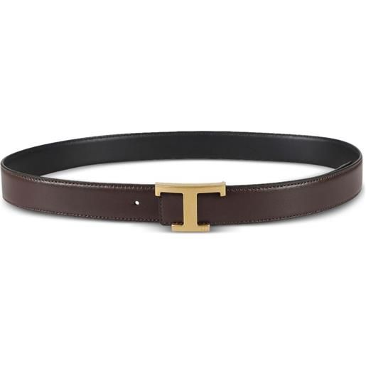 Tod's cintura t timeless reversibile - blu