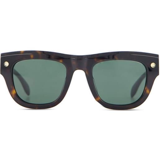 Alexander McQueen occhiali da sole squadrati - marrone