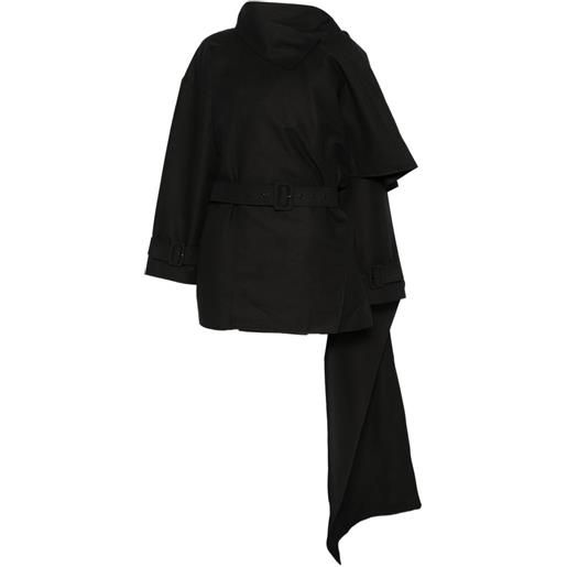 ENTIRE STUDIOS mantella con cintura - nero