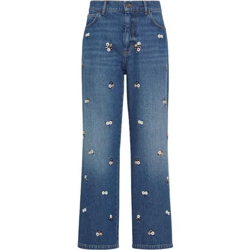 Weekend Max Mara jeans dritti manetta ricamati