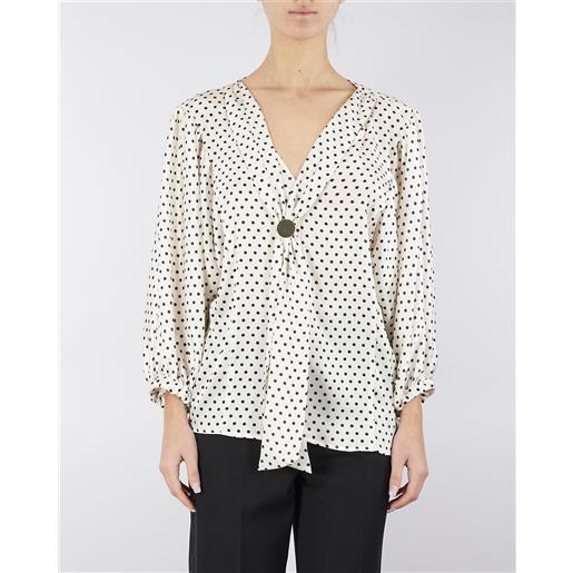 SIMONA CORSELLINI blusa in stampa pois