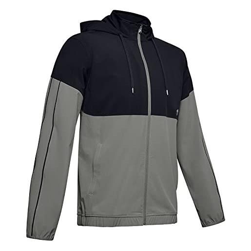 Under Armour athlete recovery woven felpa, uomo, verde, xl