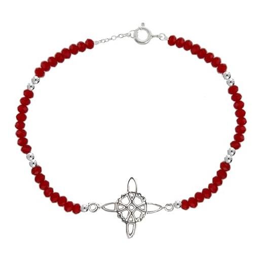 VONALA Bracciale Argento Sterling 925 Con Nodo Della Strega – Regolabile, Simbolo Celtico Di Protezione, Idea Regalo Donna