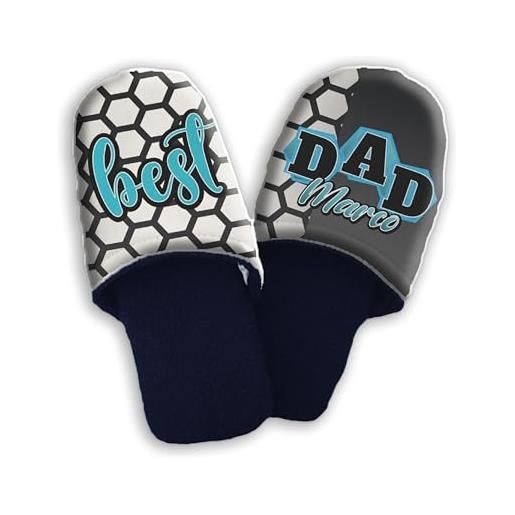 Generic pantofole ciabatte in spugna personalizzate con foto 36 37 38 39 40 41 42 43 44 45 idea regalo festa del papà uomo compleanno per lui natale ''best. Dad ''