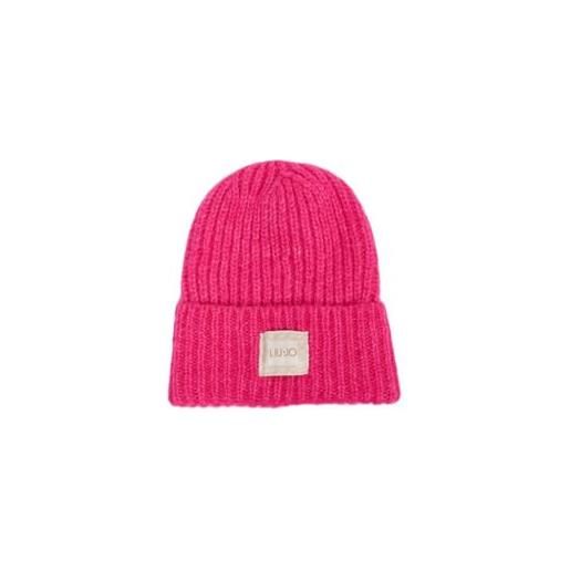 Liu Jo Jeans cappello liu jo berretto con patch ricamato 2f3007 m0300 deep pink