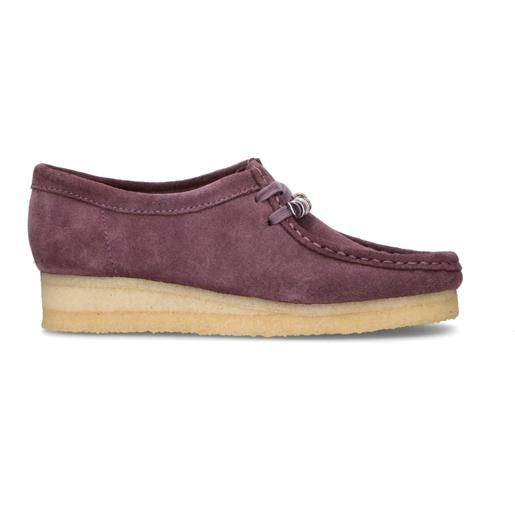 CLARKS ORIGINALS wallabee mocassino donna viola in suede