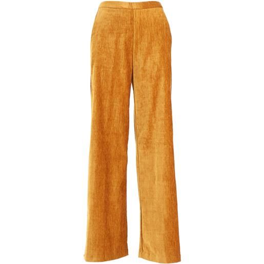 FORTE FORTE pantalone vita alta velluto doppio