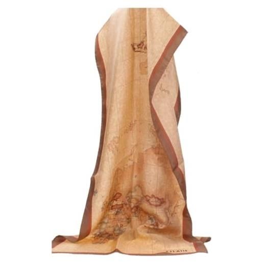 Alviero Martini 1A Classe sciarpa alviero martini stampa geo classic in seta 45 x 180 chestnut