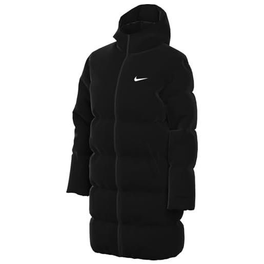 Nike w nsw tf snfl nk clsc prka giacca, nero/bianco, m donna