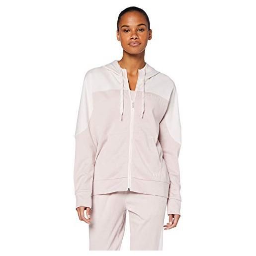 Under Armour recover knit full zip felpa, donna, rosa, m
