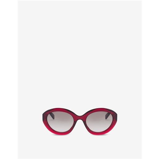 Moschino - occhiali da sole in acetato - rosso
