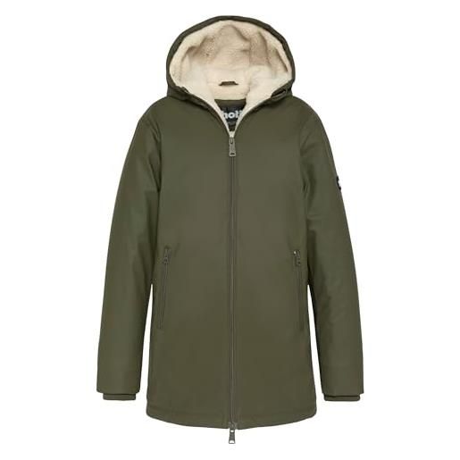 Schott NYC parka cappuccio doppia sherpa kid schott jacksonb kaki, verde, 14 anni