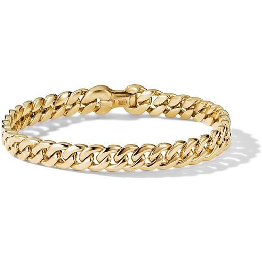 David Yurman bracciale curb chain in oro giallo 18kt (8mm)