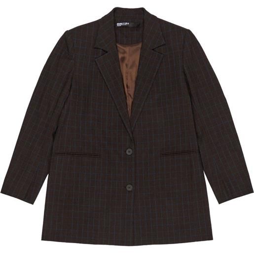 Bimba y Lola blazer a quadri - marrone