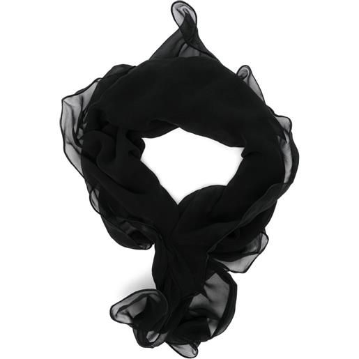 Magda Butrym copricapo in seta - nero