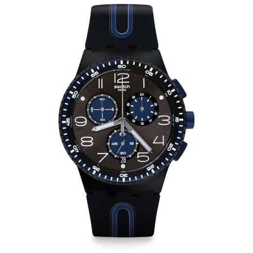 Swatch orologio da uomo digitale al quarzo con cinturino in silicone - susb406