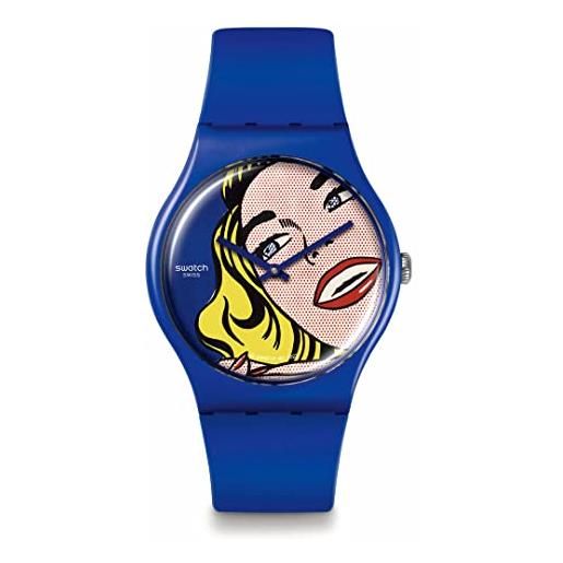 Swatch - orologio in plastic. Verde-verde-blu