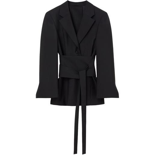 Róhe blazer con cintura - nero