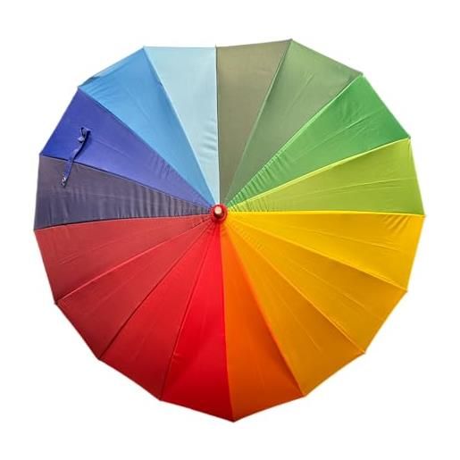 Soake boutique - ombrello a forma di cuore arcobaleno