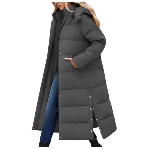 RITOSTA giubbotto donna invernale lungo cappotto imbottito elegante giacca con cappuccio autunno invernali giubbino caldo parka giubbotto cappotti piumino casual outwear con tasche