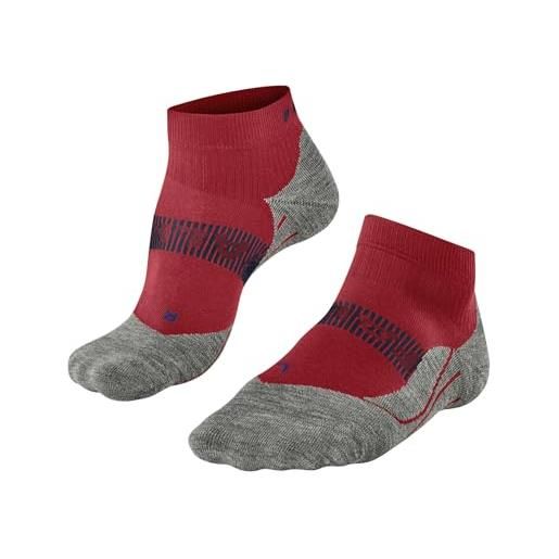 FALKE ru4 endurance cool short m sso filo funzionale antivesciche 1 paio, calzini da corsa uomo, rosso bloody mary 8177, 46-48