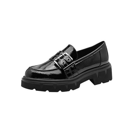 MARCO TOZZI slipper 2-24708-45, mocassino donna, brevetto nero, 40 eu, brevetto nero, 40 eu
