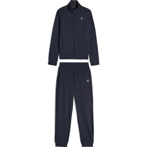 Freddy tuta sportiva in interlock con felpa collo alto e zip