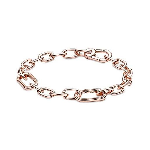 PANDORA me bracciale a maglie piccole placcato in oro rosa 14k, 1