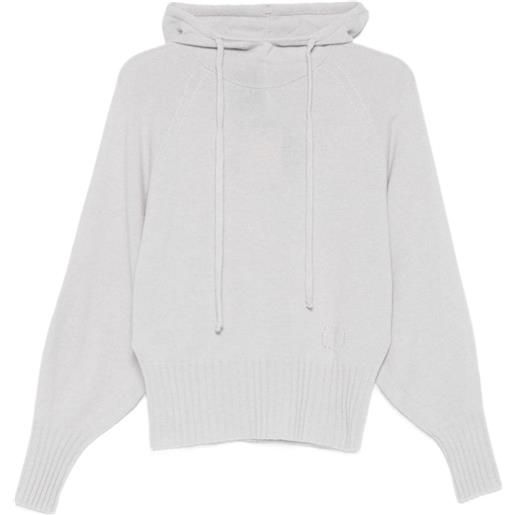 TWINSET felpa con cappuccio - grigio