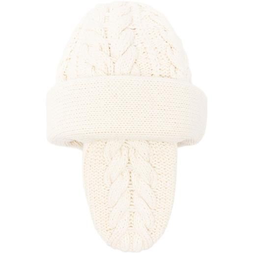 Duran Lantink berretto in maglia - toni neutri