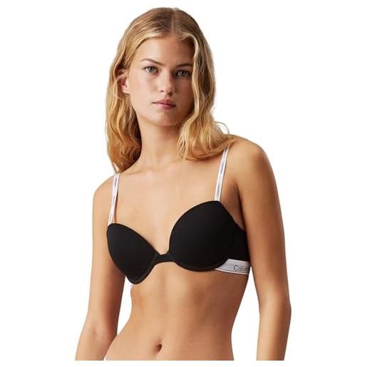 Calvin Klein donna reggiseno a mezza coppa lightly lined elasticizzato, nero (black), 2b
