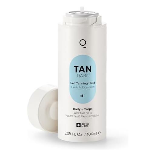 IONIQ Skincare ioniq tan dark autoabbronzante | abbronzatura dall'aspetto naturale in 3 minuti fino a 14 giorni | cartuccia per lo spruzzatore ioniq one | senza strisce e di lunga durata | vegano e senza additivi