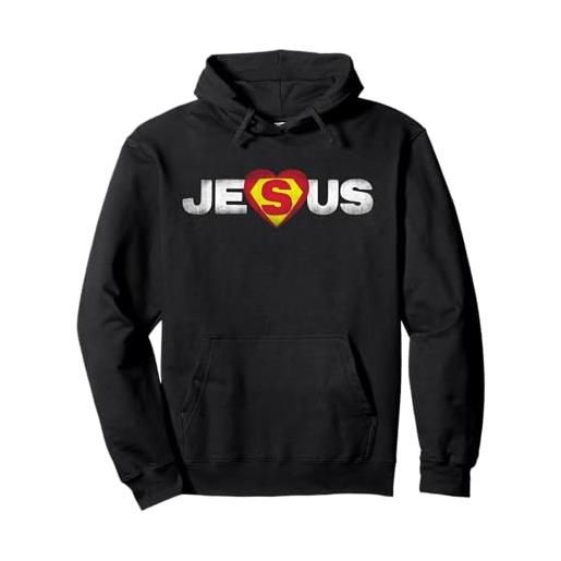 Jesus is my Superhero Tee Shirts Christi gesù è il mio supereroe camicia religiosa cristiana gesù felpa con cappuccio