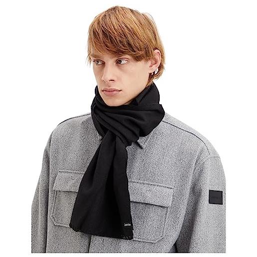 Calvin Klein Jeans calvin klein formal logo light scarf, uomo, ck black, os