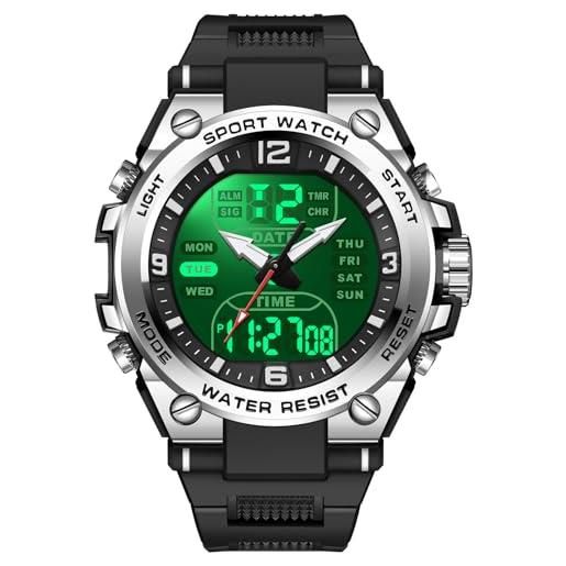 findtime Orologio analogico da uomo, alla moda, rettangolare