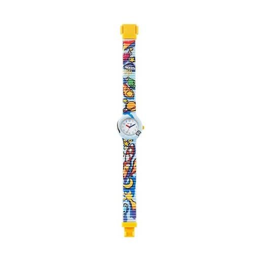 HIP HOP, collezione kids fun, orologio bambino rocket, con cinturino in silicone intercambiabile, pratica chiusura, cassa 28mm, movimento al quarzo, resistente all'acqua, lunghezza regolabile