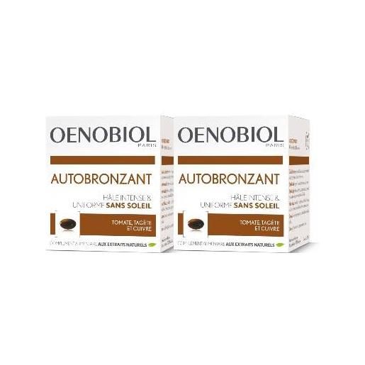 Oenobiol - capsule autoabbronzanti per un'abbronzatura uniforme e luminosa senza sole - confezione x 2