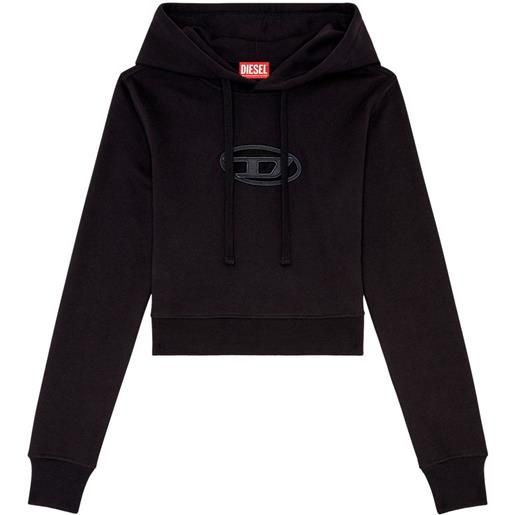 Diesel felpa con cappuccio - nero