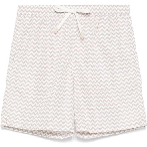 Eleventy costume da bagno con stampa chevron - toni neutri