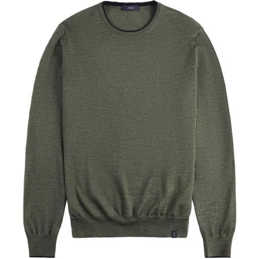 Fay maglione girocollo - verde
