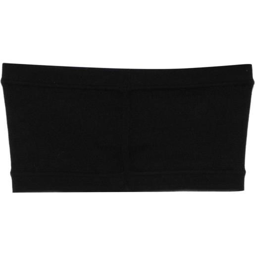 Rick Owens easy bandeau top - nero