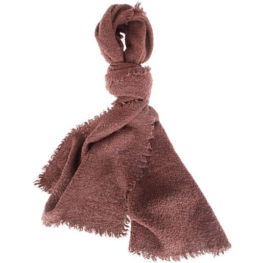 Faliero Sarti sciarpa alexina con frange - marrone