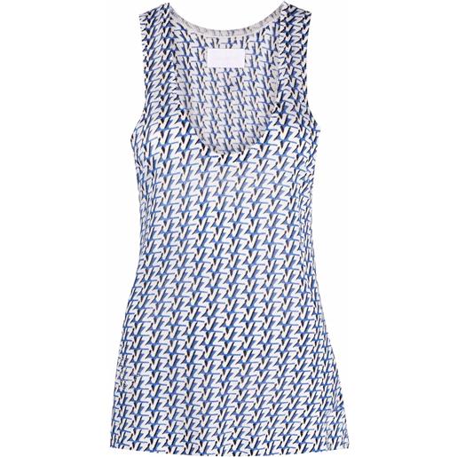 Zadig&Voltaire canotta con stampa - blu