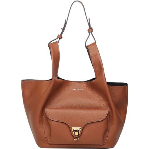 Coccinelle borsa a spalla in pelle - marrone