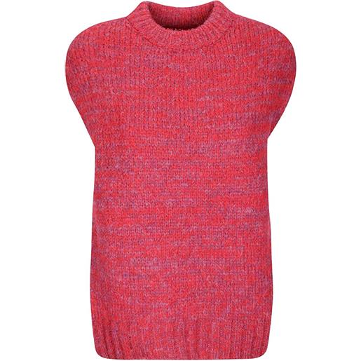 THIBAULT VAN DER STRAETE maglione smanicato - rosso